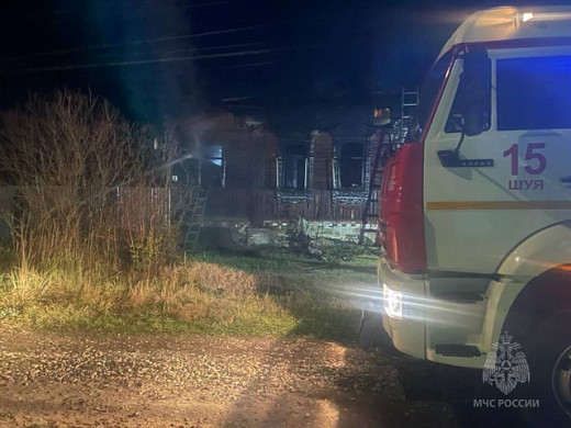 Пожилая женщина погибла на пожаре в Шуе